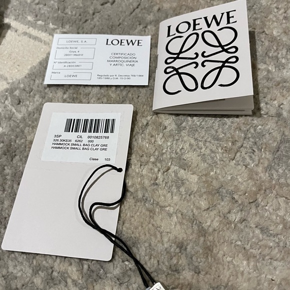 LOEWE Calfskin Small Hammock Shoulder Bag Clay Green Dusty Beige - Picture 3 of 16